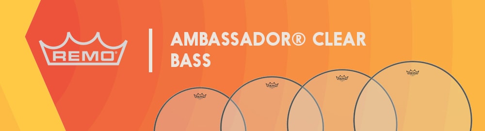 REMO AMBASSADOR® CLEAR BASS