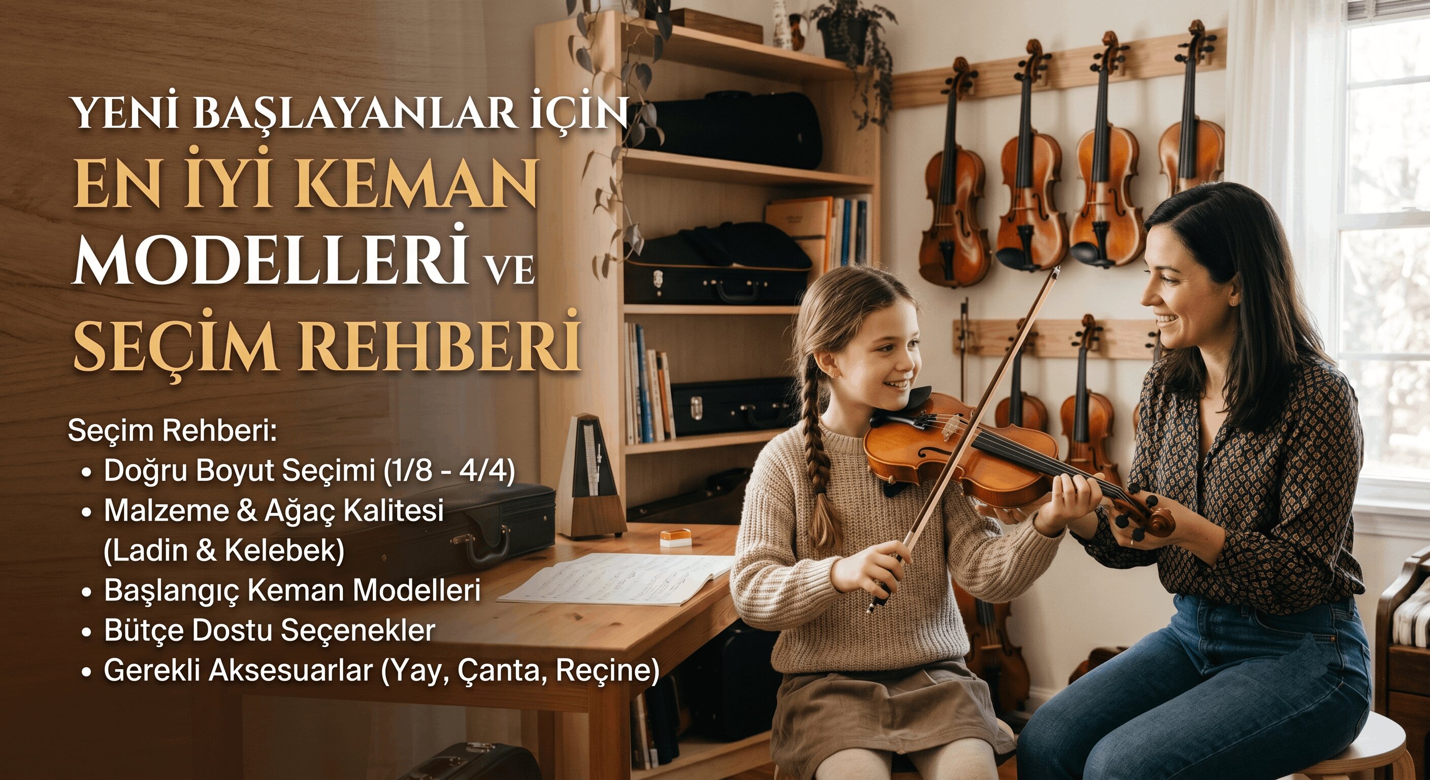 Yeni Başlayanlar İçin En İyi Keman Modelleri ve Kapsamlı Seçim Rehberi