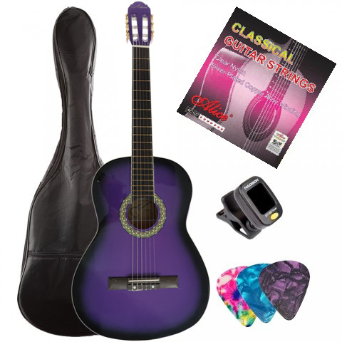 ALMİRA MG917-PRP Tam Boy Yetişkin Klasik Gitar Seti