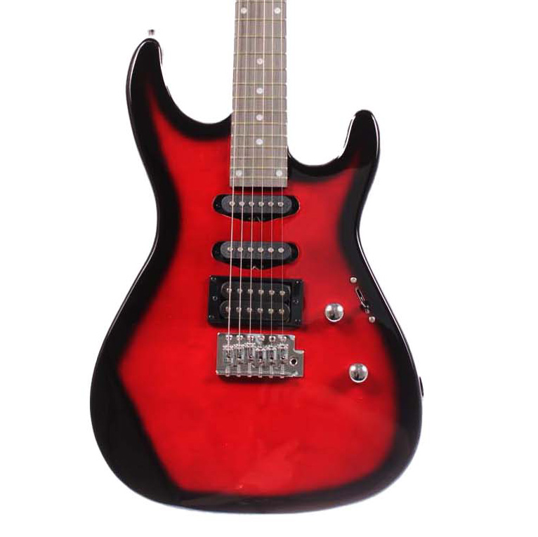 Angel AEG09-RD Transparent Wine Red Burst Elektro Gitar Angel AEG09-RD Transparent Wine Red Burst Elektro Gitar