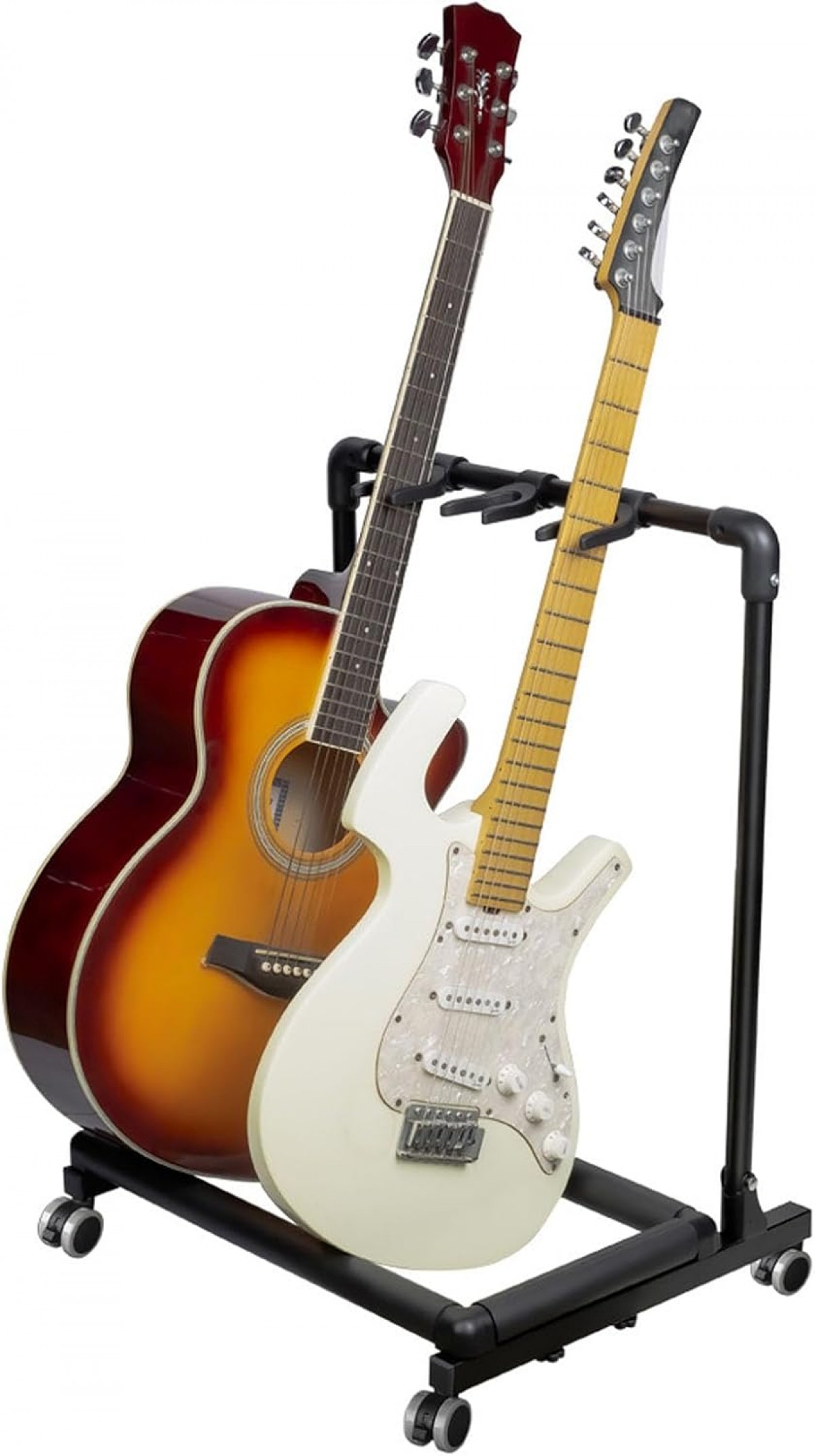 Artstand Tekerlekli Yatay Üçlü Gitar Standı