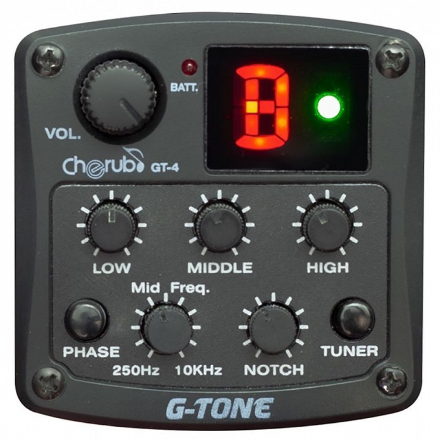 Cherub GT-4 Akustik Gitar Preamfi ve Tuner Cherub GT-4 Akustik Gitar Preamfi ve Tuner