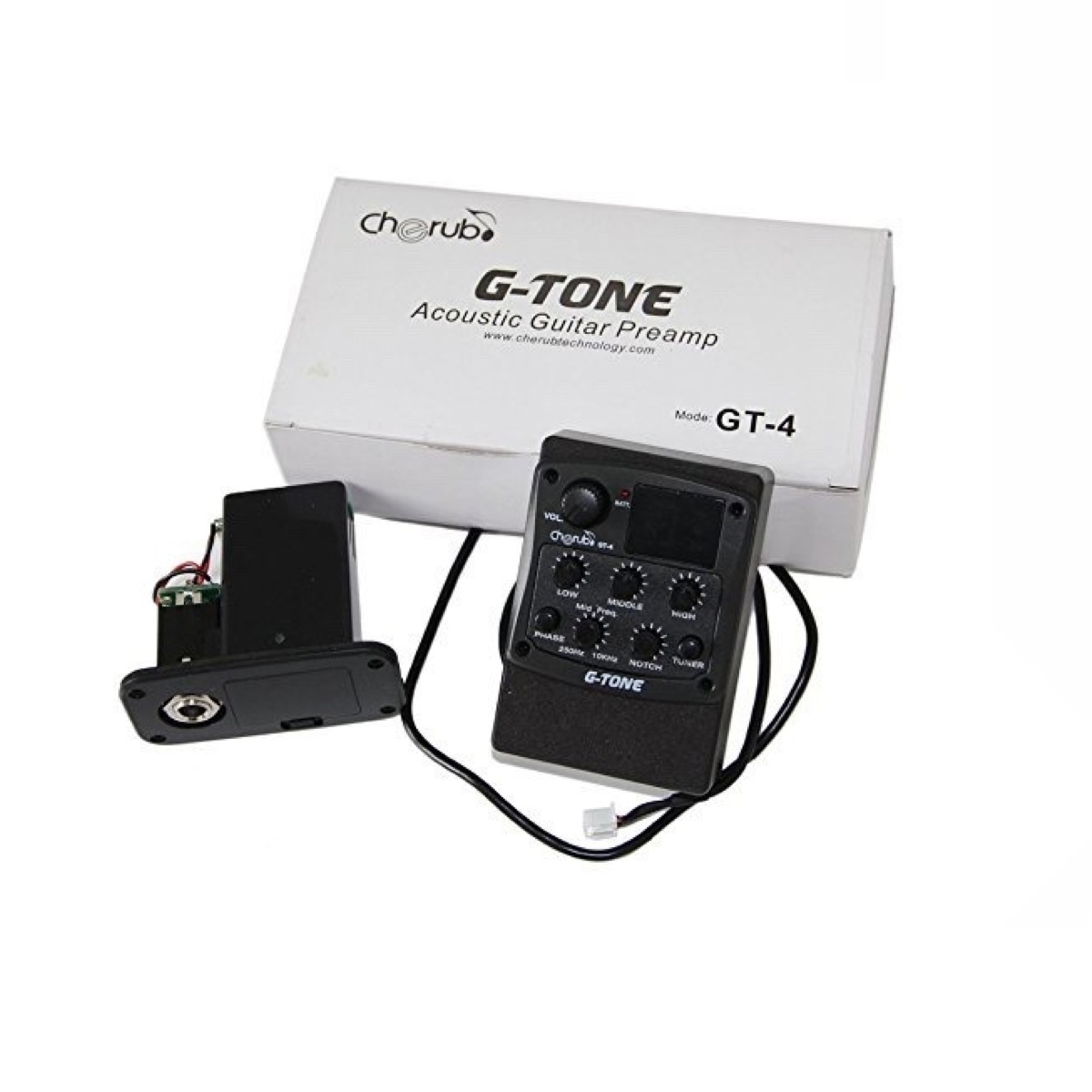Cherub GT-4 Akustik Gitar Preamfi ve Tuner Cherub GT-4 Akustik Gitar Preamfi ve Tuner