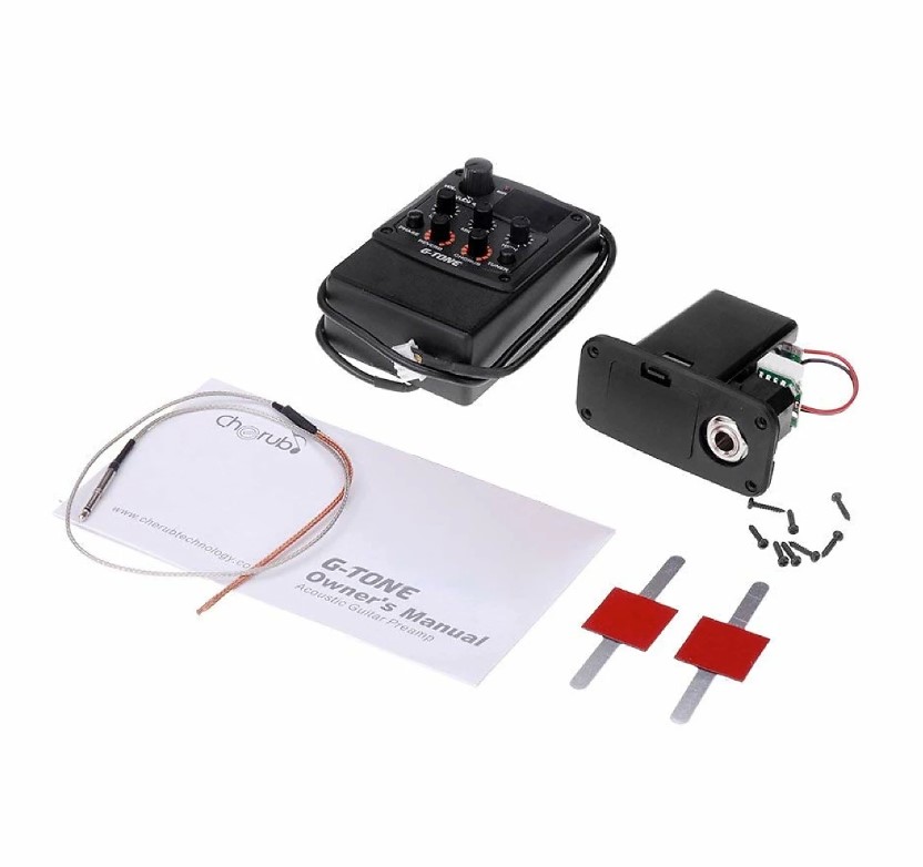 Cherub GT-5 Akustik Gitar Preamfi ve Tuner Cherub GT-5 Akustik Gitar Preamfi ve Tuner