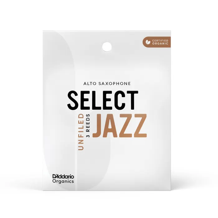 D'Addario Organics Select Jazz Unfiled Alto Saksafon Kamışı - 3 Soft (3'lü Kutu) D'Addario Organics Select Jazz Unfiled Alto Saksafon Kamışı - 3 Soft (3'lü Kutu)
