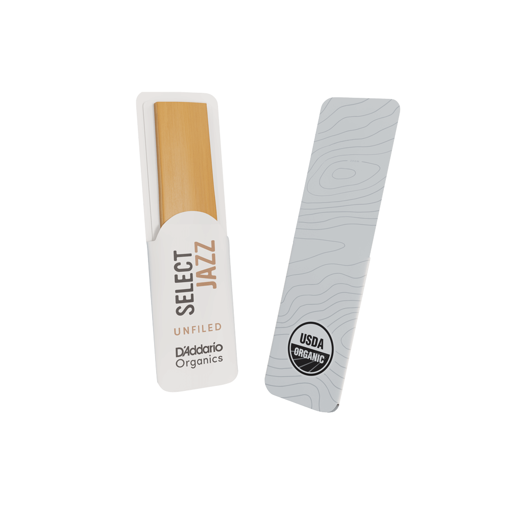 D'Addario Woodwinds Organic Select Jazz Unfiled Alto Saksafon Kamışı No:2 Soft