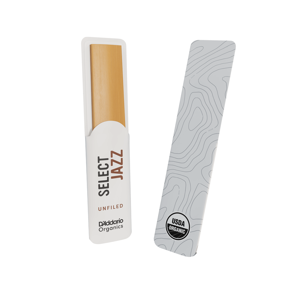 D'Addario Woodwinds Organic Select Jazz Unfiled Tenor Saksafon Kamışı No:2 Medium