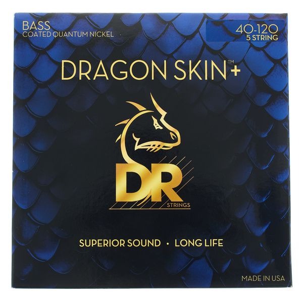 DR DBQ5-40 Dragon Skin+ Quantum Nickel 5 Tellİ Bas Gitar Teli (Light 40-120) DR DBQ5-40 Dragon Skin+ Quantum Nickel 5 Tellİ Bas Gitar Teli (Light 40-120)