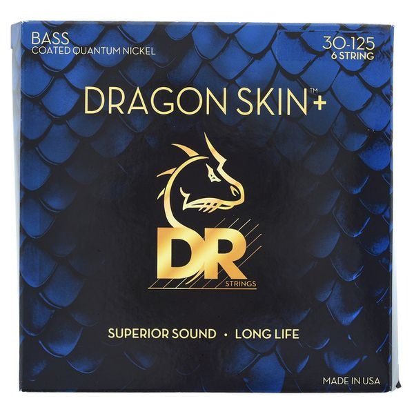 DR DBQ6-30 Dragon Skin+ Quantum Nickel 6 Tellİ Bas Gitar Teli (Medium 30-125)