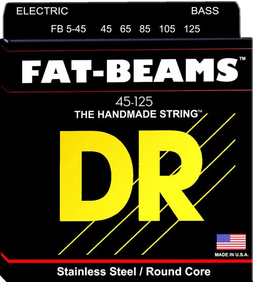 DR FB5-130 Fat-Beam 5 Tellİ Bas Gitar Teli (Medium to Heavy 45-130)