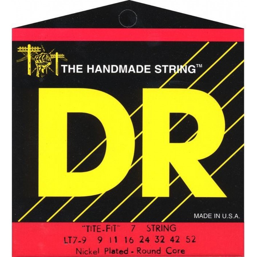 DR LT7-9 Tite-Fit 7 Tellİ Elektro Gitar Teli (Light 9-52)