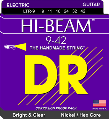 DR LTR-9 Hi-Beam Elektro Gitar Teli (Light 9-42) DR LTR-9 Hi-Beam Elektro Gitar Teli (Light 9-42)
