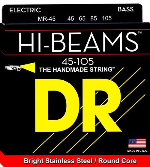 DR MR-45 Hi-Beam 4 Tellİ Bas Gitar Teli (Medium 45-100)