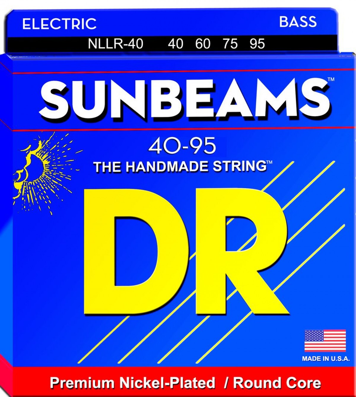 DR NLLR-40 Sunbeam 4 Telli Bas Gitar Teli (Extra Light 40-95)