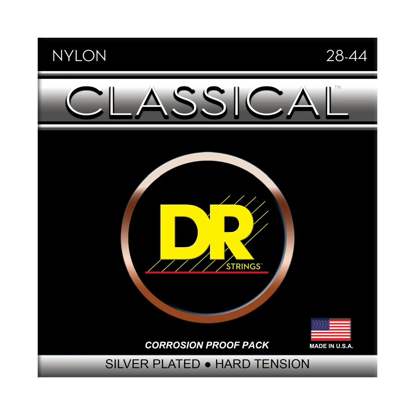 DR Nylon Classical Silver Plated Hard Tension CN-H Klasik Gitar Teli DR Nylon Classical Silver Plated Hard Tension CN-H Klasik Gitar Teli