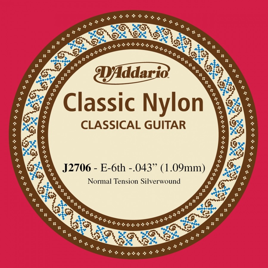 Daddario J2706 Klasik Gitar Mi Teli (Tek Tel)
