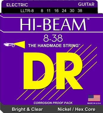 DR LLTR-8 Hi-Beam Elektro Gitar Teli (Extra Light 8-38) DR LLTR-8 Hi-Beam Elektro Gitar Teli (Extra Light 8-38)