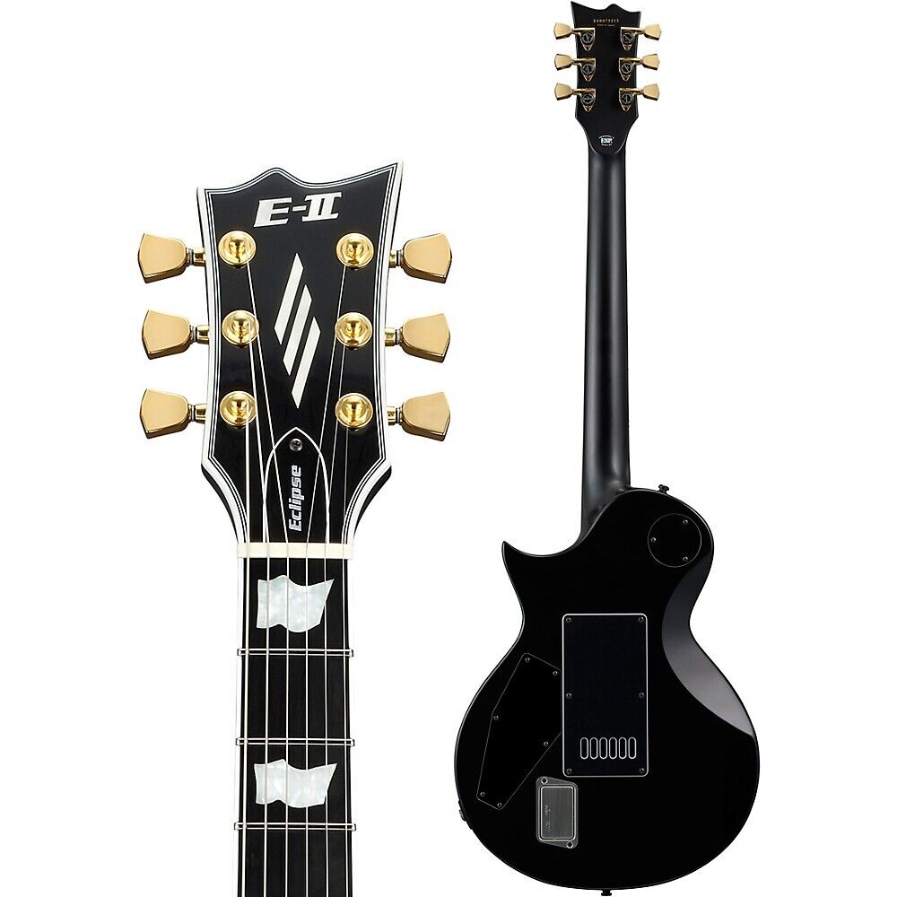 ESP E-II Ecllipse Full Thickness Evertune Black Elektro Gitar ESP E-II Ecllipse Full Thickness Evertune Black Elektro Gitar