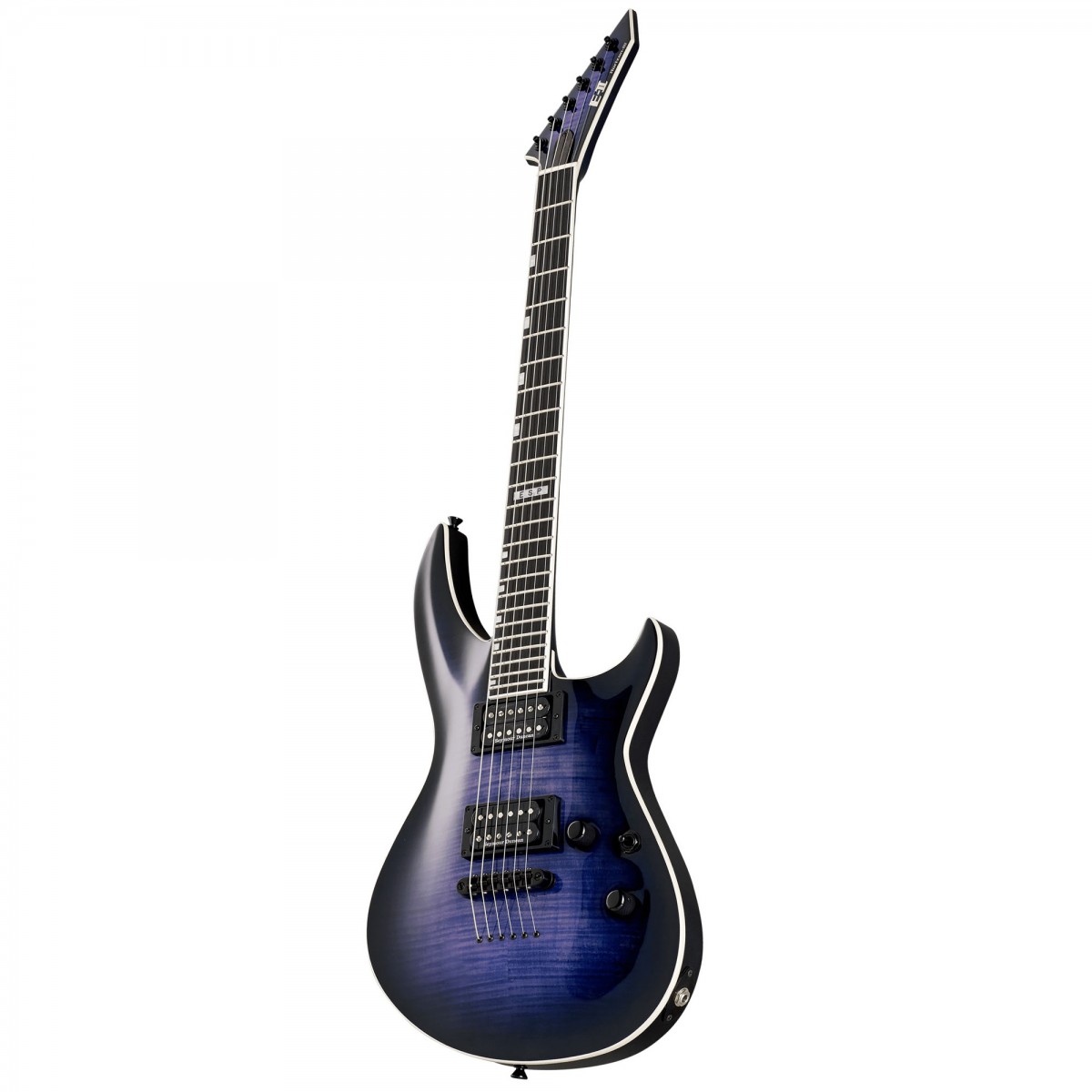 ESP E-II Horizon-III Flamed Maple Reindeer Blue - Elektro Gitar