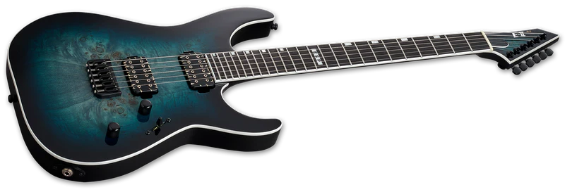 ESP E-II M-II HT Mercury Blue Burst Elektro Gitar