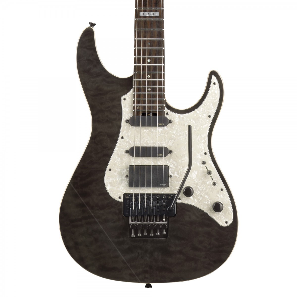 ESP E II ST 1 QM See Thru Black Elektro Gitar