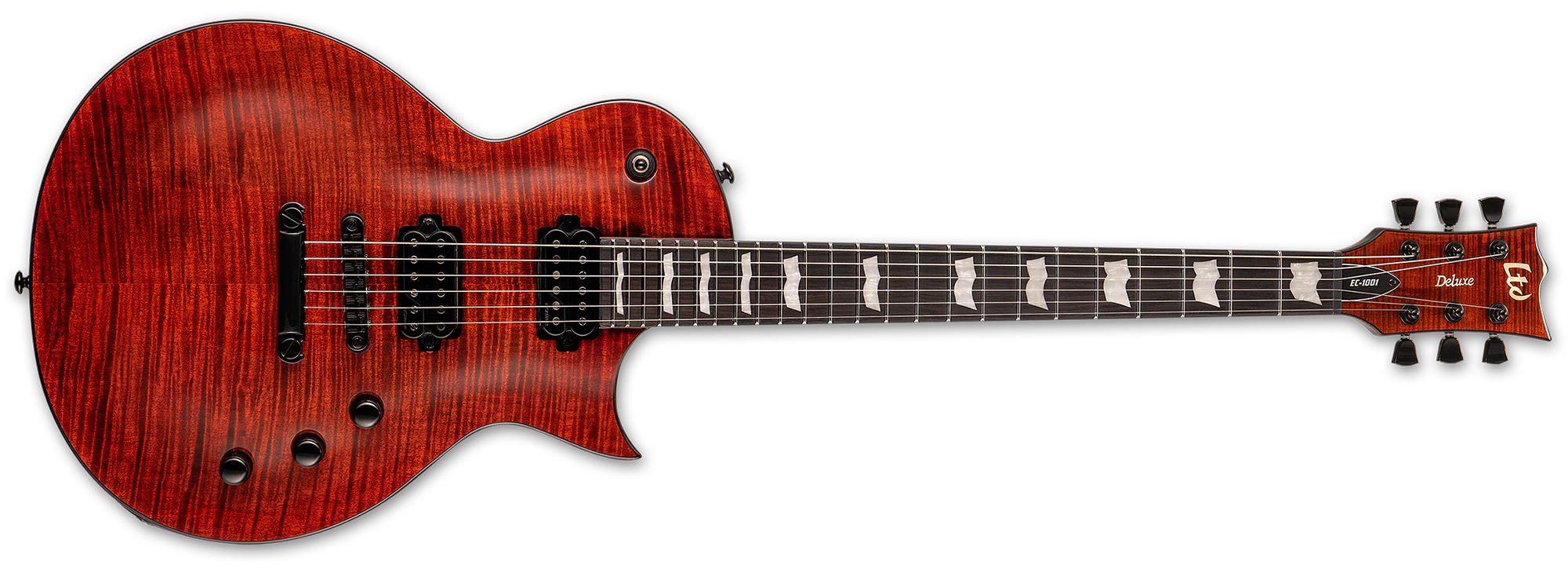 ESP LTD EC-1001 FM Fluence Tiger Eye Elektro Gitar ESP LTD EC-1001 FM Fluence Tiger Eye Elektro Gitar
