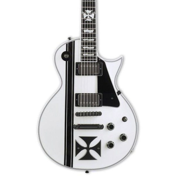 ESP LTD Iron Cross Snow White James Hetfield Signature Elektro Gitar