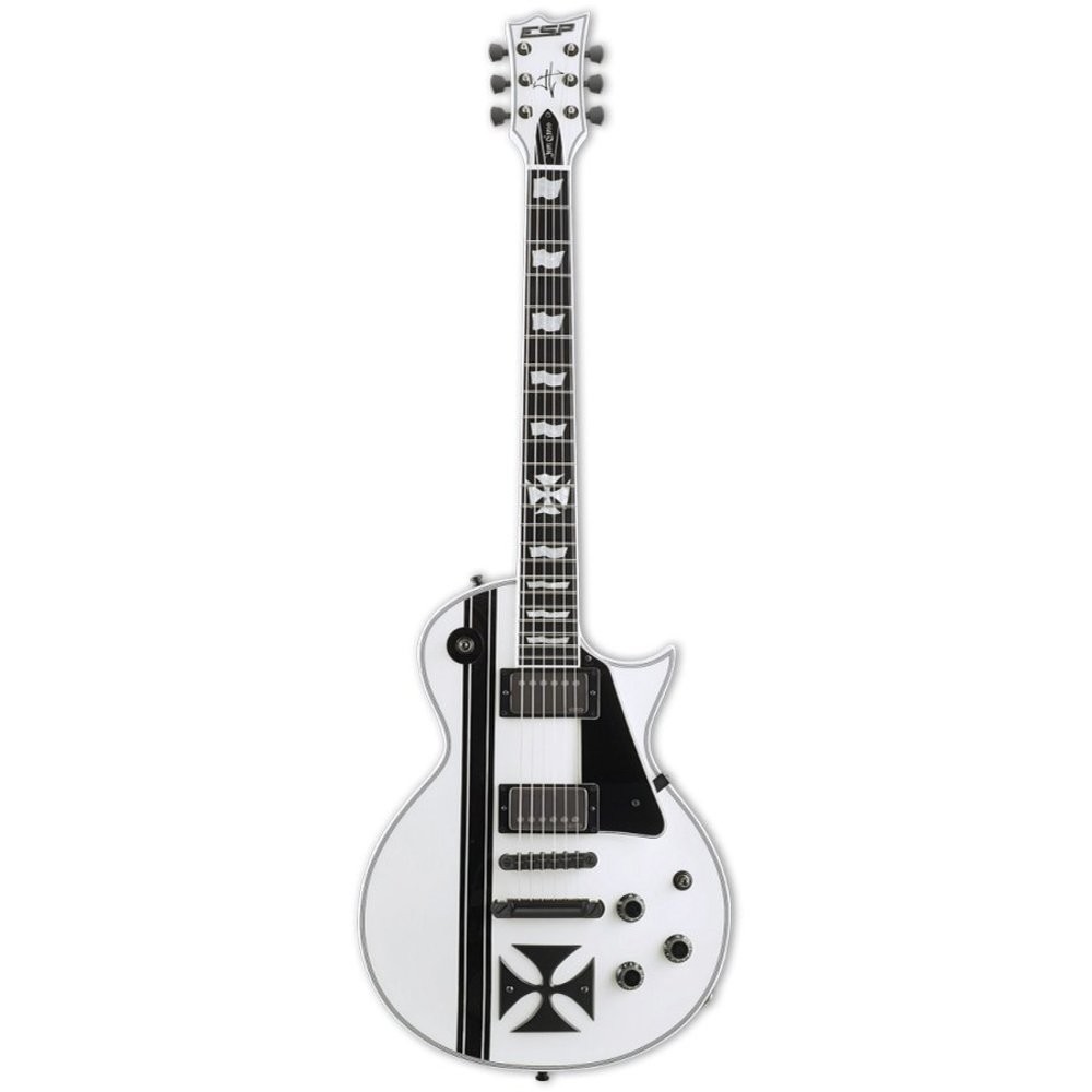 ESP LTD Iron Cross Snow White James Hetfield Signature Elektro Gitar