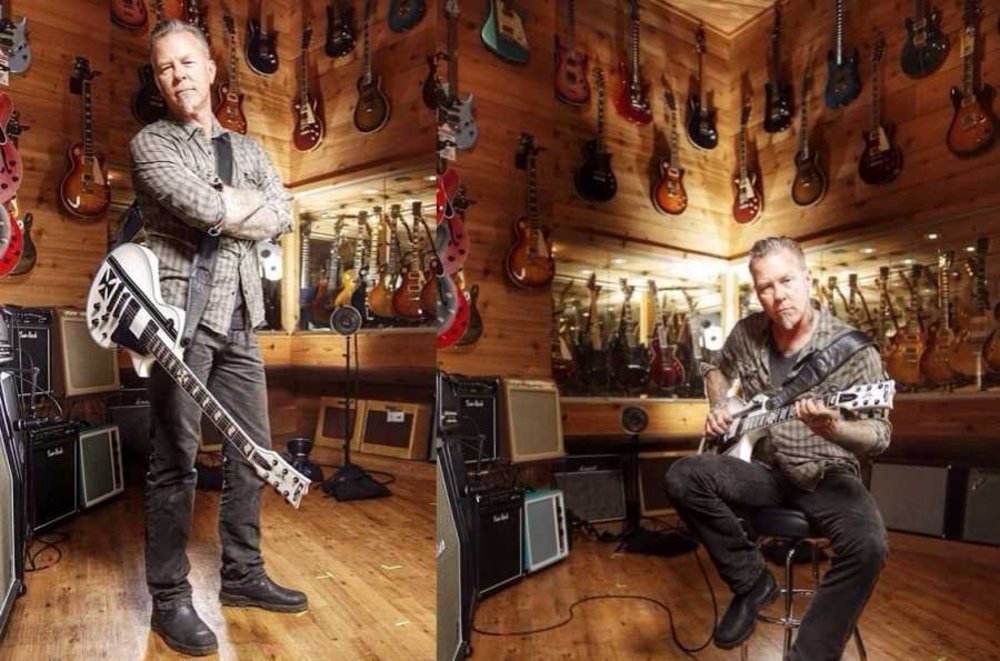 ESP LTD Iron Cross Snow White James Hetfield Signature Elektro Gitar