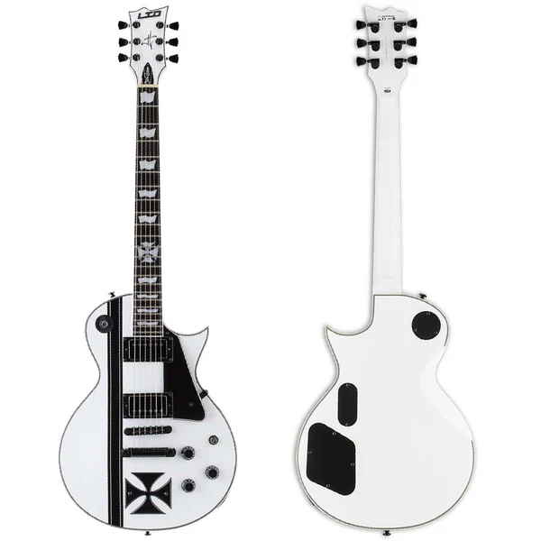 ESP LTD James Hetfield Signature Iron Cross Snow White Solak Elektro Gitar ESP LTD James Hetfield Signature Iron Cross Snow White Solak Elektro Gitar