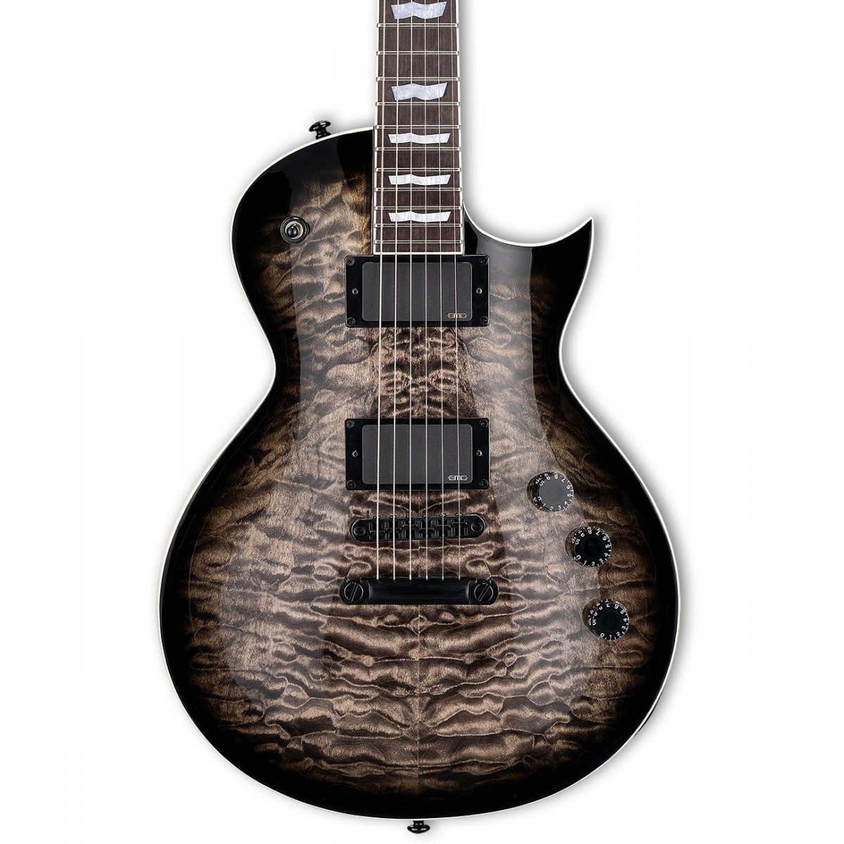 ESP LTD LEC400QMSTBLKSB EC-400 See Thru Black Sunburst Elektro Gitar ESP LTD LEC400QMSTBLKSB EC-400 See Thru Black Sunburst Elektro Gitar