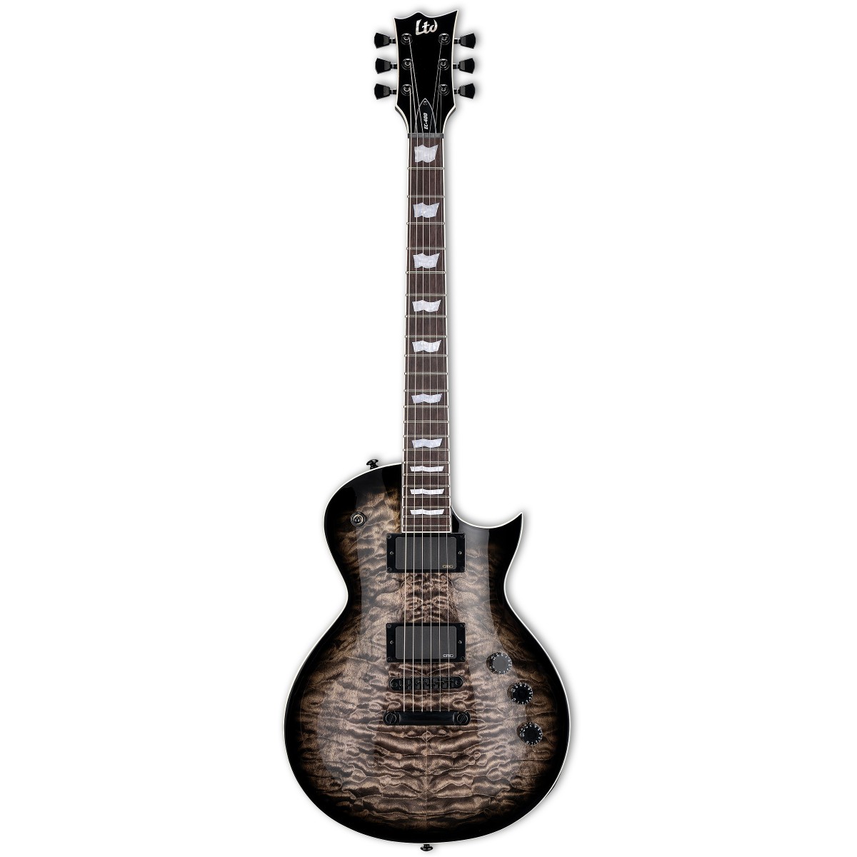 ESP LTD LEC400QMSTBLKSB EC-400 See Thru Black Sunburst Elektro Gitar ESP LTD LEC400QMSTBLKSB EC-400 See Thru Black Sunburst Elektro Gitar
