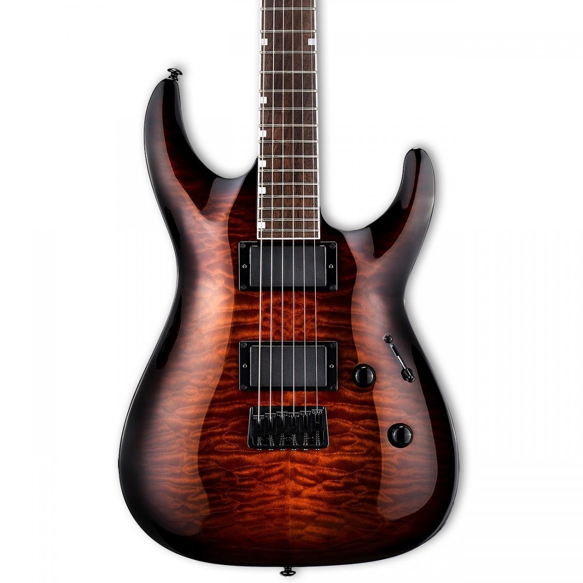 ESP LTD LMH200HTQMDBSB MH-200 Dark Brown Sunburst Elektro Gitar ESP LTD LMH200HTQMDBSB MH-200 Dark Brown Sunburst Elektro Gitar
