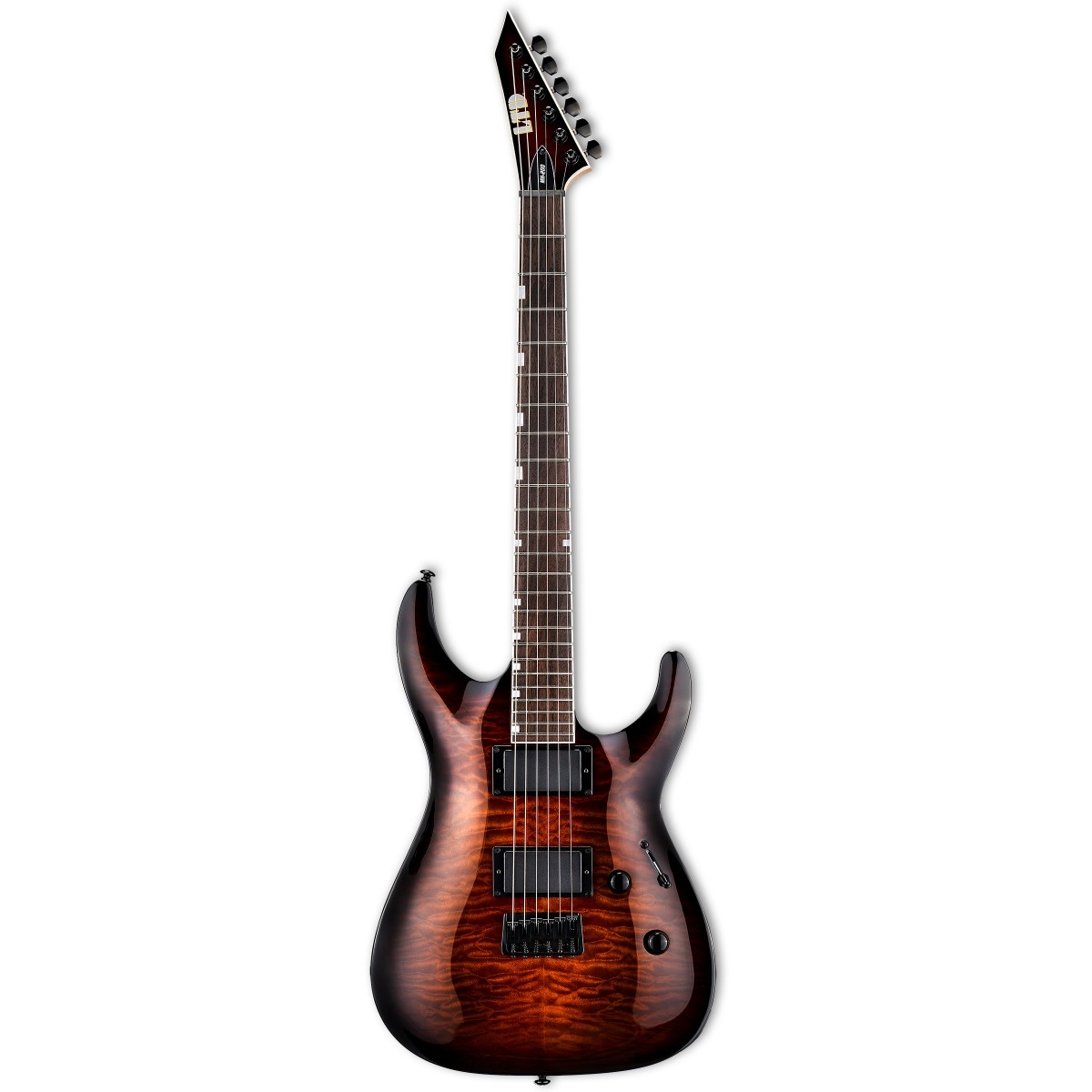 ESP LTD LMH200HTQMDBSB MH-200 Dark Brown Sunburst Elektro Gitar ESP LTD LMH200HTQMDBSB MH-200 Dark Brown Sunburst Elektro Gitar