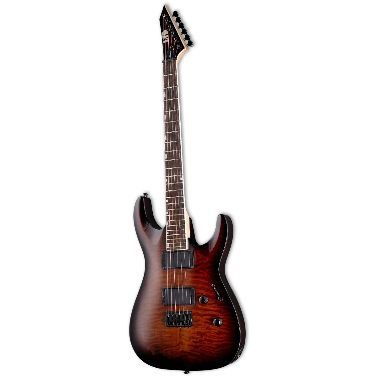 ESP LTD LMH200HTQMDBSB MH-200 Dark Brown Sunburst Elektro Gitar