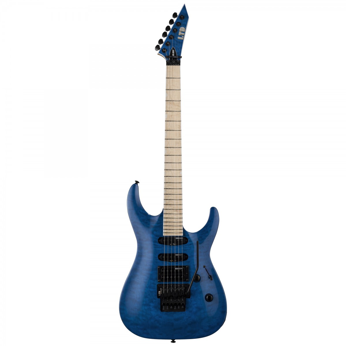 ESP LTD MH 203QM See Thru Blue Elektro Gitar