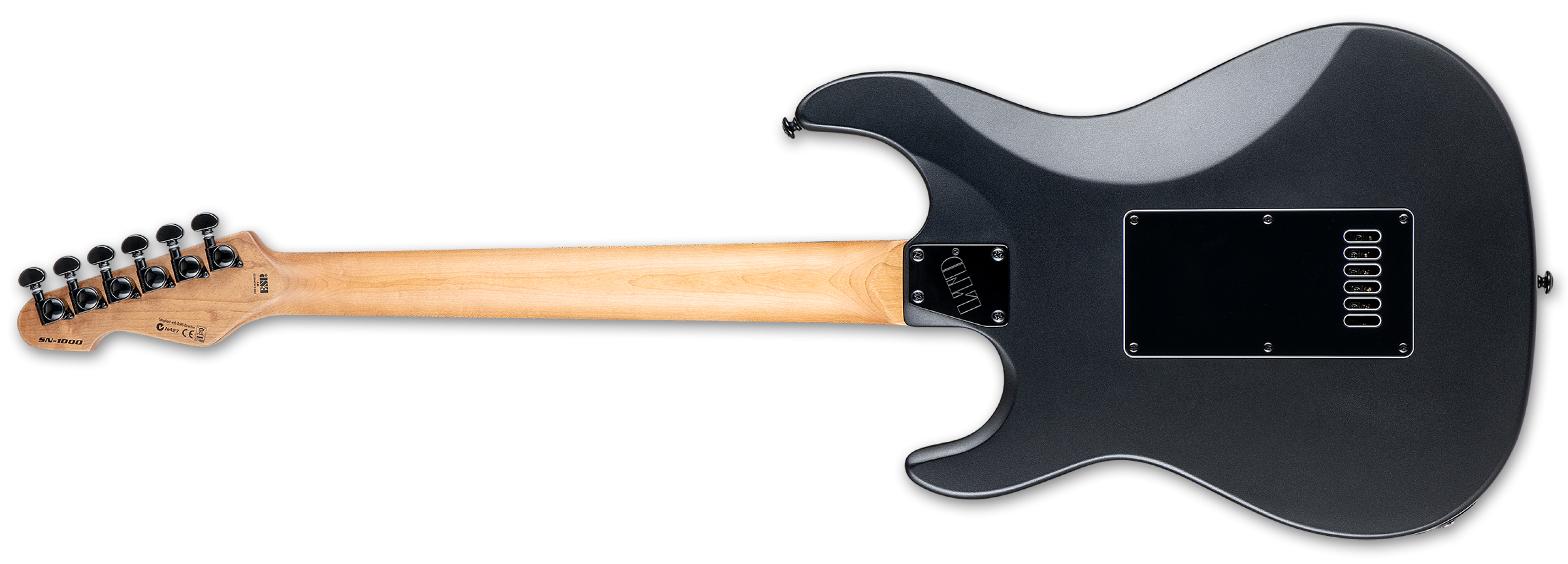 ESP LTD SN-1000 Evertune Charcoal Metallic Satin Elektro Gitar ESP LTD SN-1000 Evertune Charcoal Metallic Satin Elektro Gitar