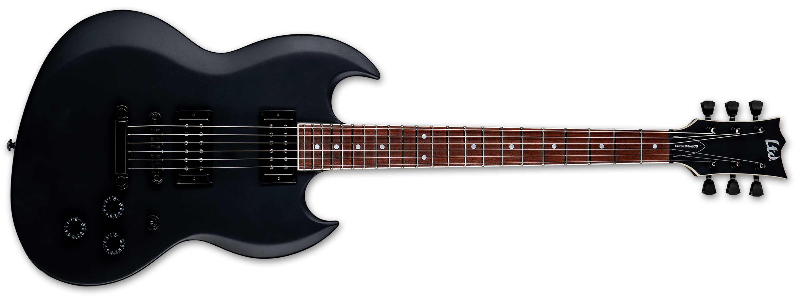ESP LTD VOLSUNG-200 BLKS Lars Frederiksen Signature Elektro Gitar