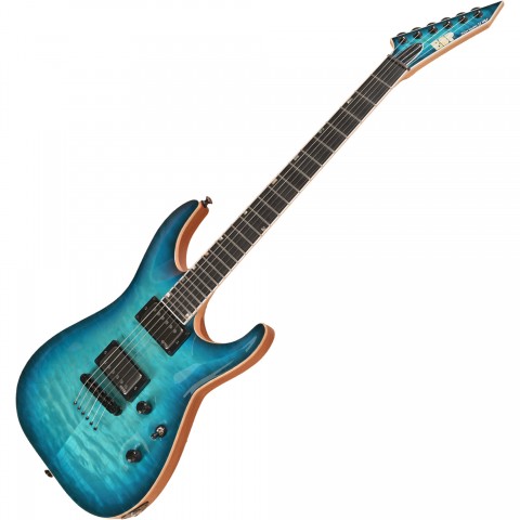 ESP USA Custom Horizon II Quilted Maple Aqua Marine Sunburst Elektro Gitar