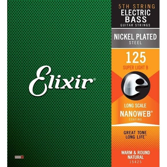 Elixir 125 Tek Bas Gitar Teli Elixir 125 Tek Bas Gitar Teli
