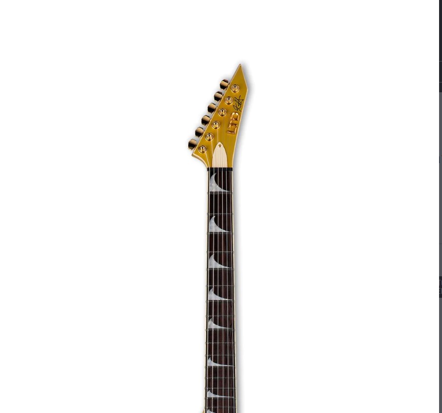 Esp Ltd Kirk Hammett Signature KH-V Metalik Gold Elektro Gitar Esp Ltd Kirk Hammett Signature KH-V Metalik Gold Elektro Gitar