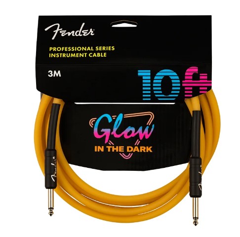 Fender Professional Fosforlu Turuncu 3M Enstrüman Kablosu