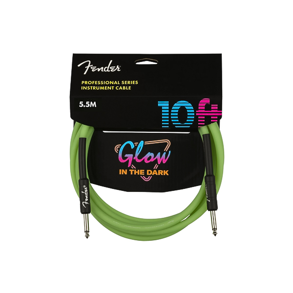 Fender Professional Fosforlu Yeşil 5.5M Enstrüman Kablosu Fender Professional Fosforlu Yeşil 5.5M Enstrüman Kablosu