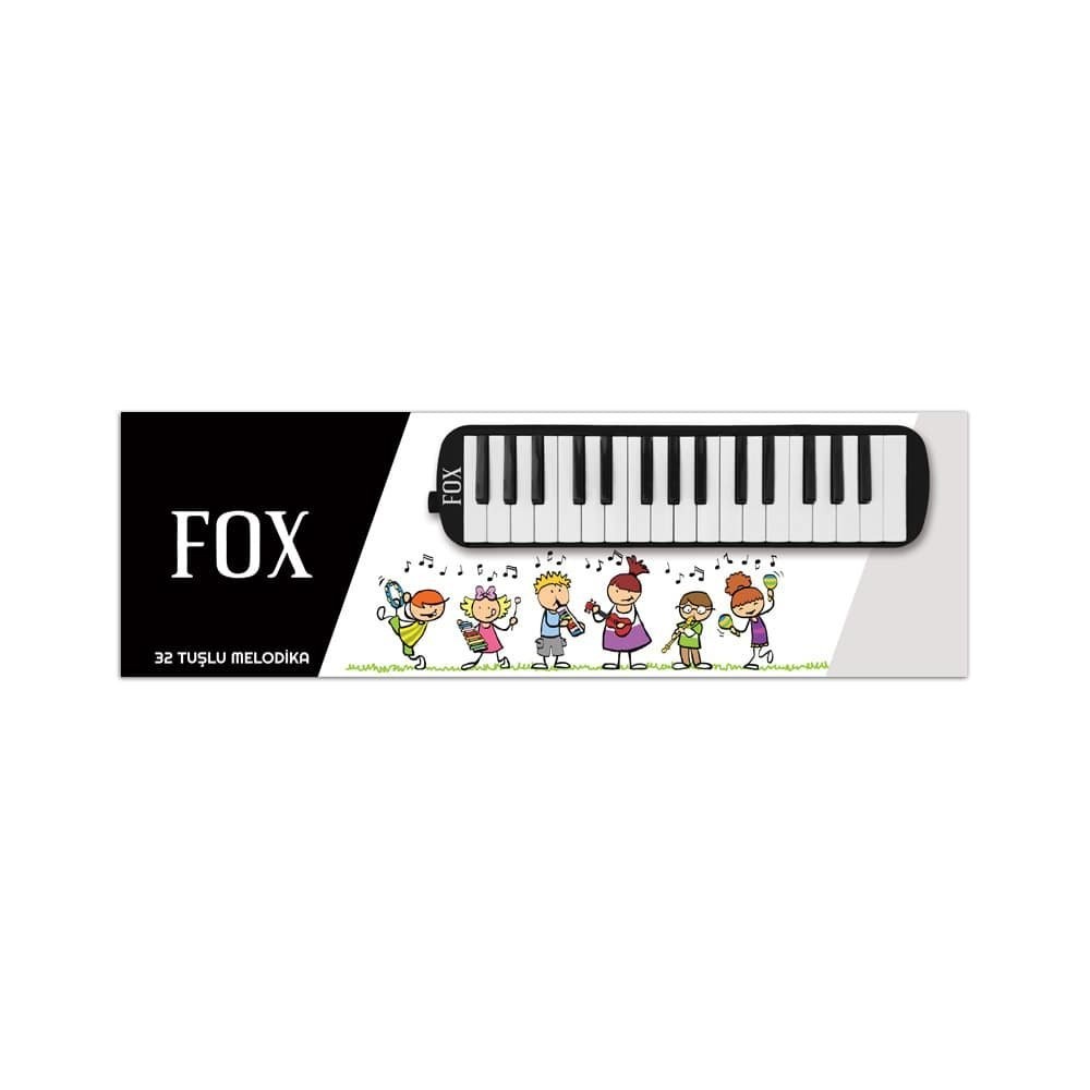 Fox 32 Tuş Siyah Melodika