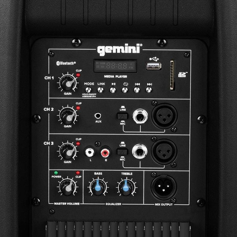 Gemini AS-2112BT 1500 Watt Bluetooth Aktif Hoparlör Gemini AS-2112BT 1500 Watt Bluetooth Aktif Hoparlör