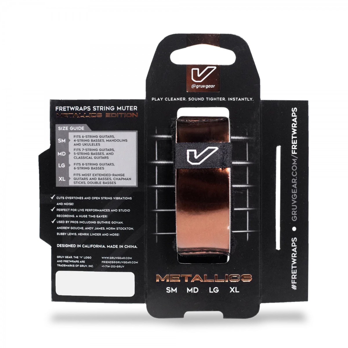 Gruv Gear Fretwrap Metals Bronze - Medium