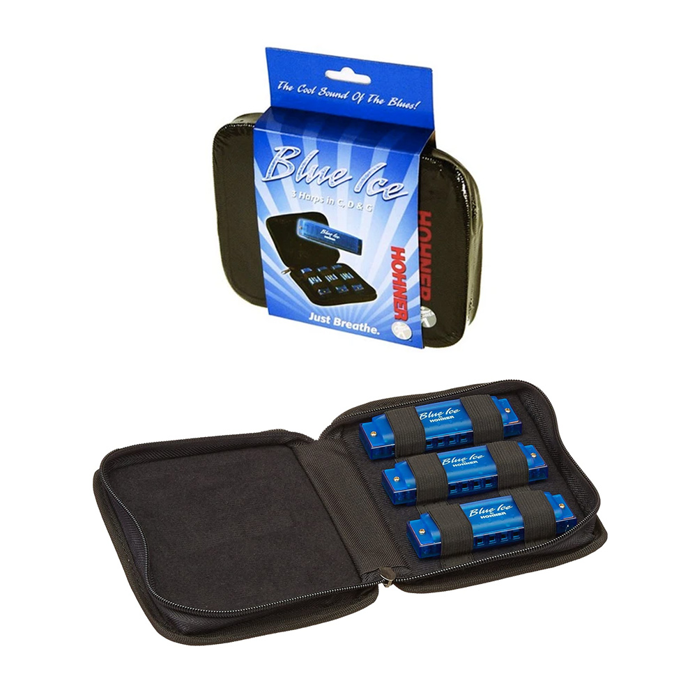 Hohner Blue Ice 3lü Mızıka Seti Hohner Blue Ice 3lü Mızıka Seti