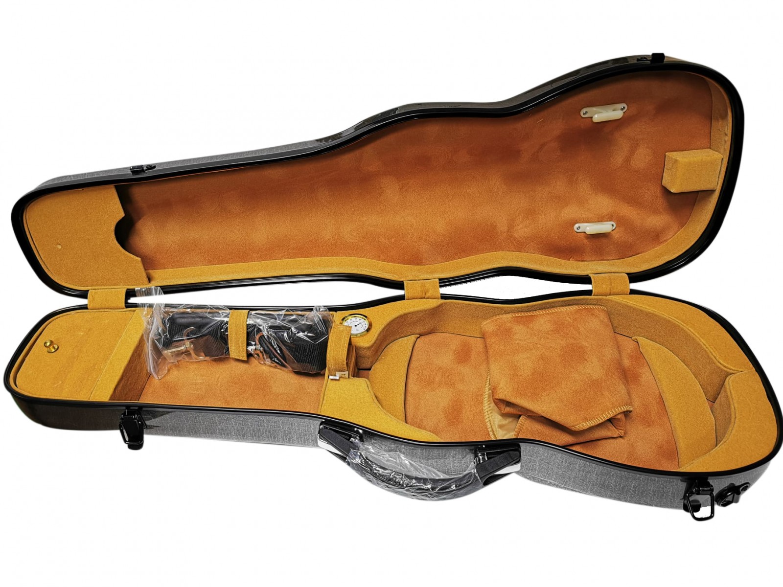 JS-105 Fiber Gri Rainbow 4/4 Keman Kutusu JS-105 Fiber Gri Rainbow 4/4 Keman Kutusu