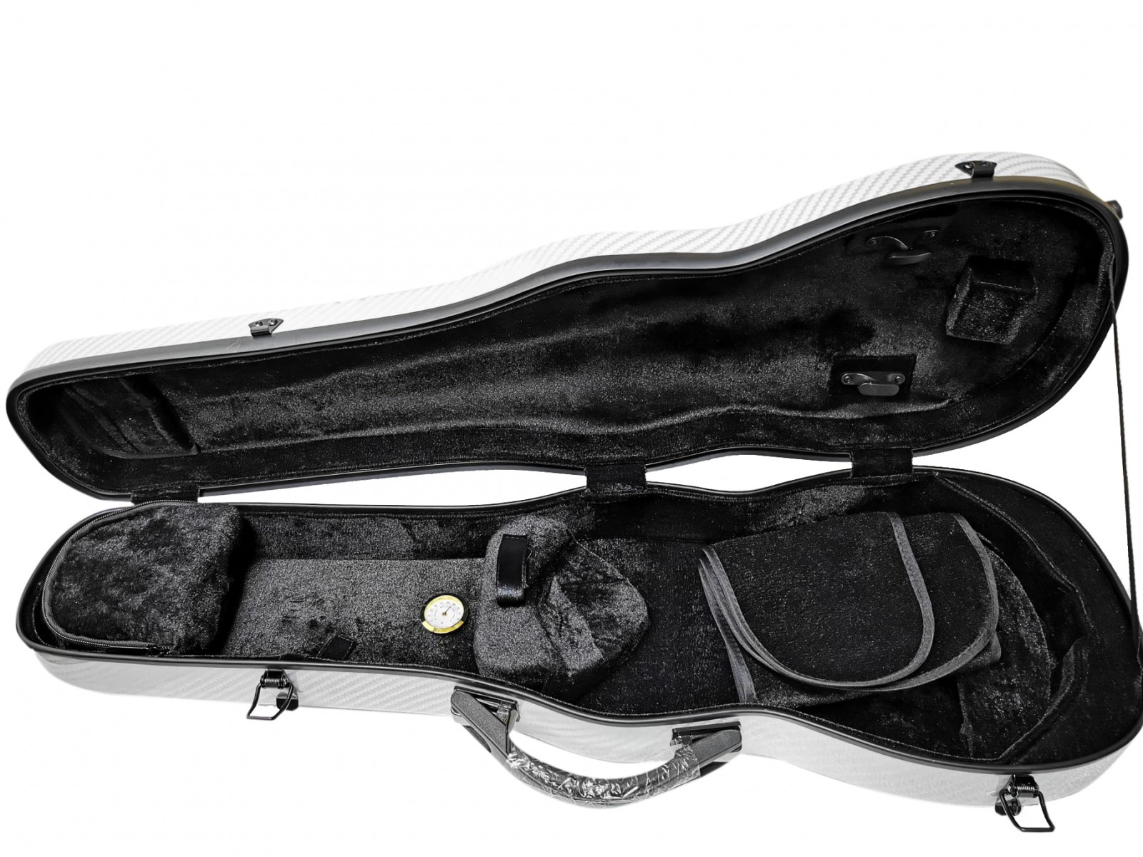 JS-106 Fiber Beyaz Kırçıllı 4/4 Keman Kutusu JS-106 Fiber Beyaz Kırçıllı 4/4 Keman Kutusu