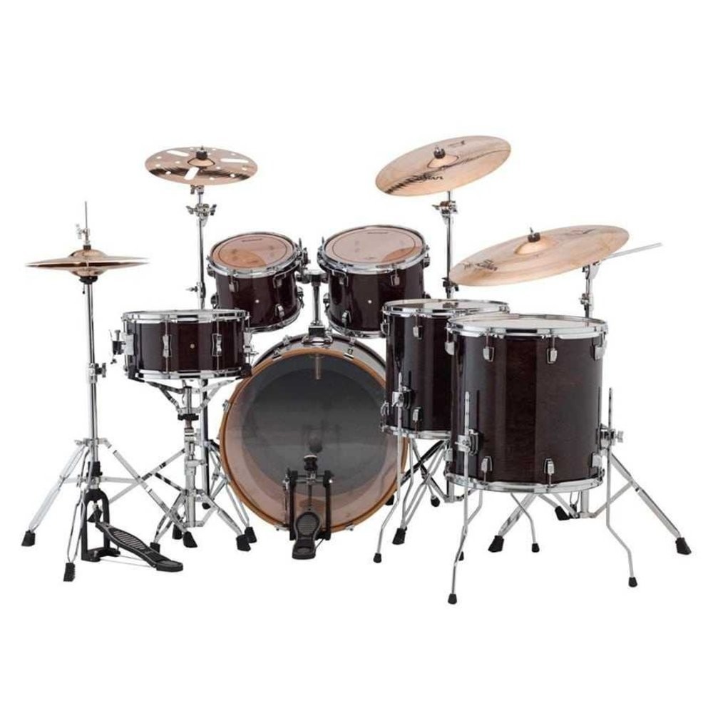 Ludwig Evolution Maple (Trans Black Shell) Bateri Seti